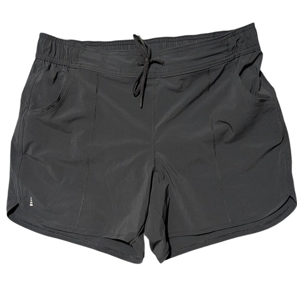 Lands' End Pants - Lands' End Womens Black Active Shorts Size 14W Drawstring Pockets Liner